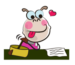 Love of Funny Fluffy-white Sheep sticker #15537956