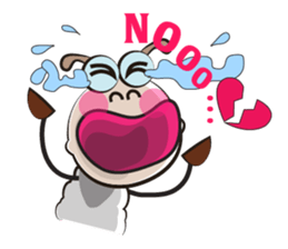 Love of Funny Fluffy-white Sheep sticker #15537959