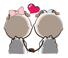 Love of Funny Fluffy-white Sheep sticker #15537970