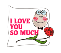 Love of Funny Fluffy-white Sheep sticker #15537971