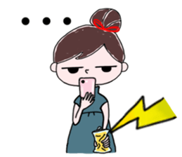 Women's daily Sticker sticker #15538120