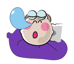 Active Life of Very Funny White Sheep sticker #15538435