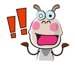 Active Life of Very Funny White Sheep sticker #15538436