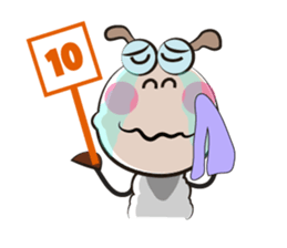 Active Life of Very Funny White Sheep sticker #15538437