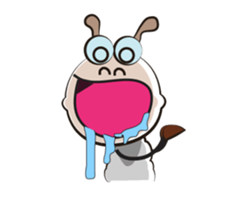 Active Life of Very Funny White Sheep sticker #15538439