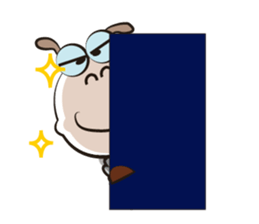 Active Life of Very Funny White Sheep sticker #15538440
