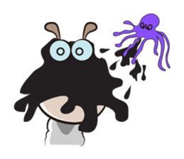 Active Life of Very Funny White Sheep sticker #15538441