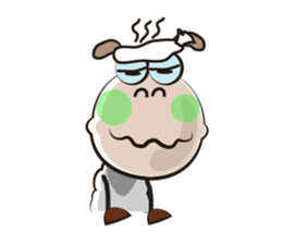 Active Life of Very Funny White Sheep sticker #15538442