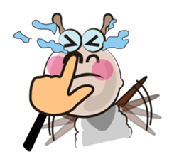 Active Life of Very Funny White Sheep sticker #15538449