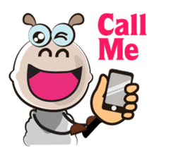 Active Life of Very Funny White Sheep sticker #15538450