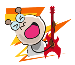 Active Life of Very Funny White Sheep sticker #15538452