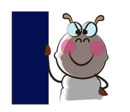 Active Life of Very Funny White Sheep sticker #15538453