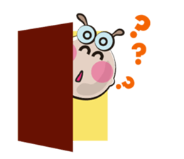 Active Life of Very Funny White Sheep sticker #15538458