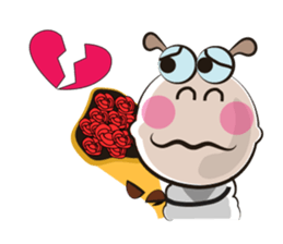 Active Life of Very Funny White Sheep sticker #15538460