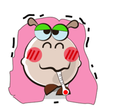 Active Life of Very Funny White Sheep sticker #15538461