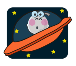 Active Life of Very Funny White Sheep sticker #15538467