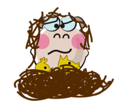 Active Life of Very Funny White Sheep sticker #15538468