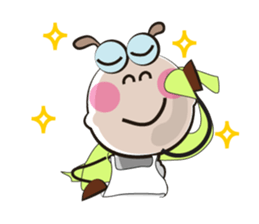 Active Life of Very Funny White Sheep sticker #15538469