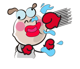 Active Life of Very Funny White Sheep sticker #15538470