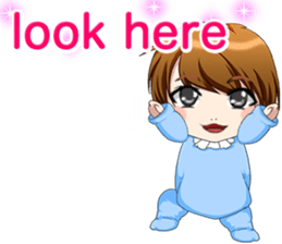 Lovely Loofow Baby English sticker #15539066
