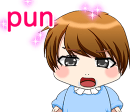 Lovely Loofow Baby English sticker #15539070