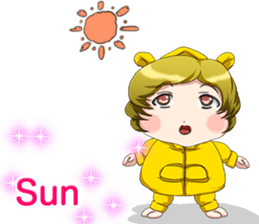 Lovely Loofow Baby English sticker #15539072