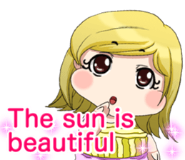 Lovely Loofow Baby English sticker #15539073