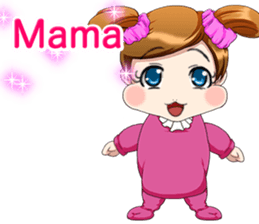 Lovely Loofow Baby English sticker #15539079