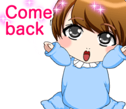 Lovely Loofow Baby English sticker #15539098