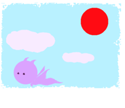 lovely violet smile sticker #15540035