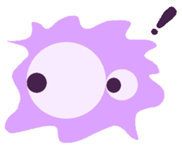 lovely violet smile sticker #15540045