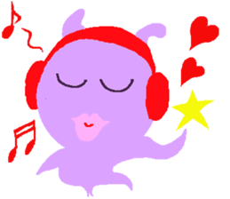 lovely violet smile sticker #15540048