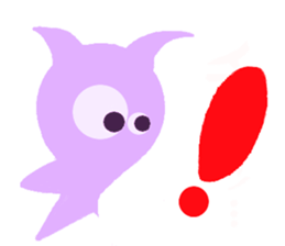 lovely violet smile sticker #15540060