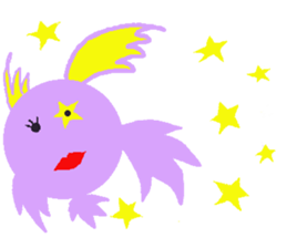 lovely violet smile sticker #15540065