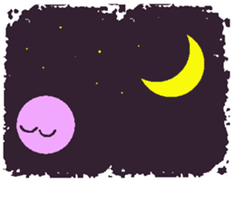 lovely violet smile sticker #15540073