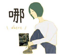 OOTD > camouflage x jeans style sticker #15540205