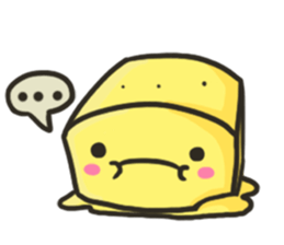 square face!!(cute) sticker #15540509