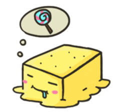 square face!!(cute) sticker #15540515