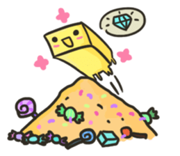 square face!!(cute) sticker #15540519