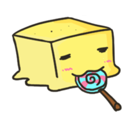 square face!!(cute) sticker #15540523