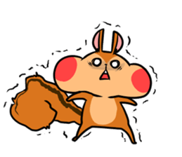 A negative squirrel sticker #15540729