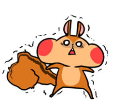 A negative squirrel sticker #15540729