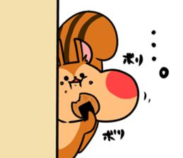 A negative squirrel sticker #15540730