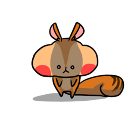 A negative squirrel sticker #15540739