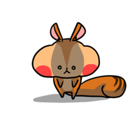 A negative squirrel sticker #15540739