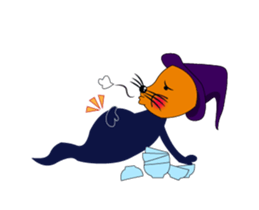 Fox and Witch Spoon Animated sticker #15541408