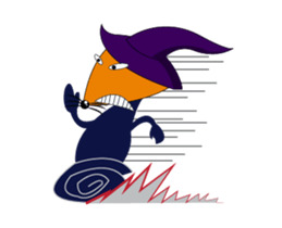 Fox and Witch Spoon Animated sticker #15541409