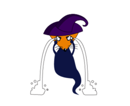 Fox and Witch Spoon Animated sticker #15541410