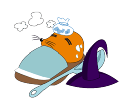 Fox and Witch Spoon Animated sticker #15541412