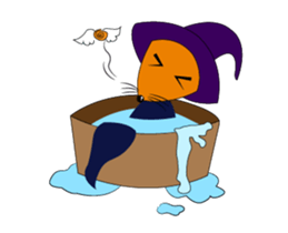 Fox and Witch Spoon Animated sticker #15541413